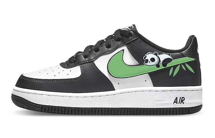 

Кроссовки Nike Air Force 1 Skateboard Shoes Women's Low-Top Black White Green
