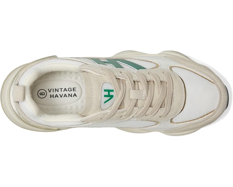 Кроссовки Vintage Havana Dash, цвет White/Green/Washed Gold — фото 2