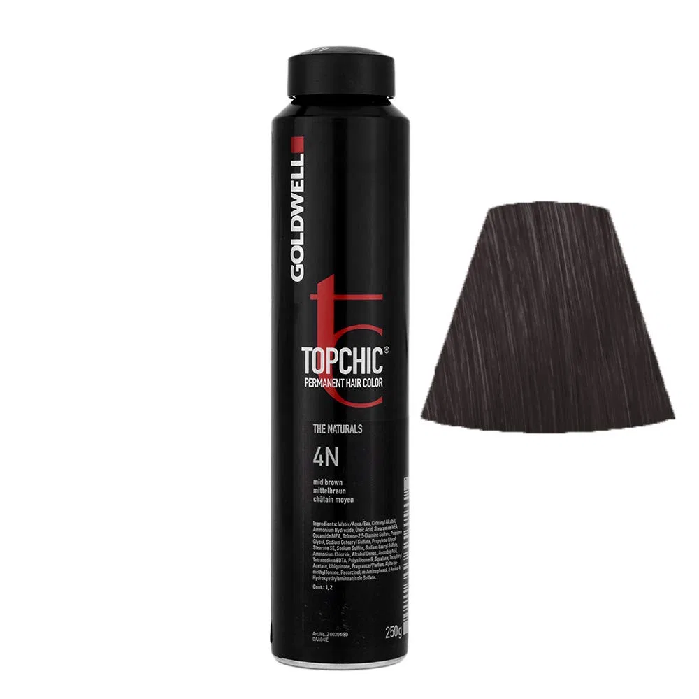 Краска для волос «Topchic Can 4N Mid Brown» от Goldwell Goldwell