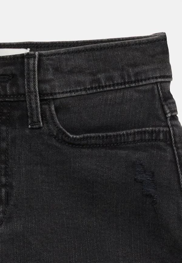 Джинсовые шорты с высокой посадкой Abercrombie & Fitch, Black Denim — фото 3