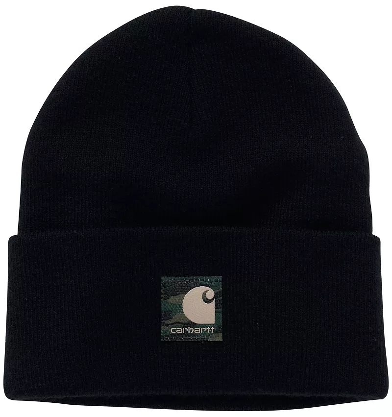 

Детская кепка для часов Carhartt с камуфляжной этикеткой, цвет Caviar Black