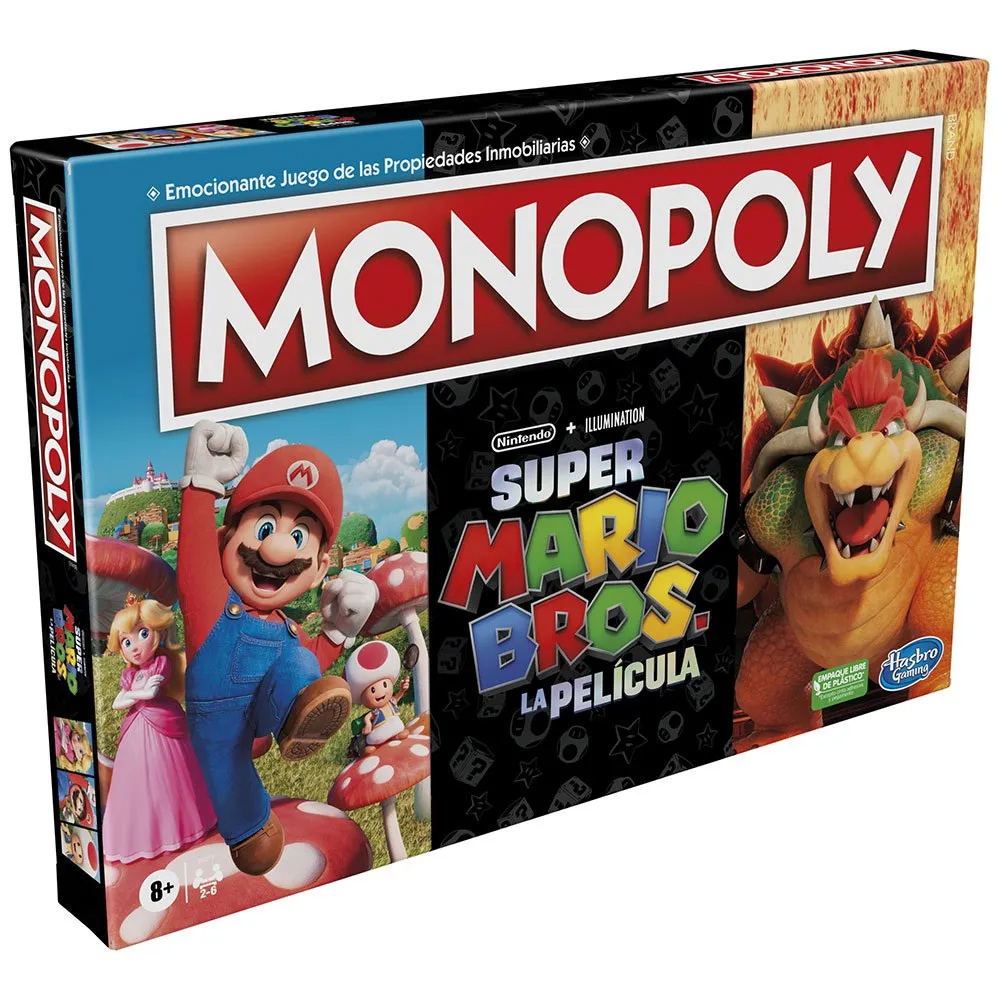 

Детская настольная игра Hasbro Super Mario Bros Monopoly The Movie, золотой