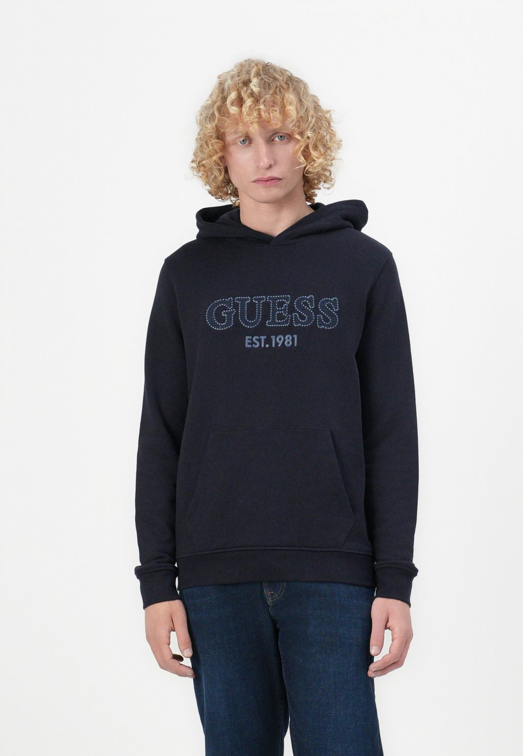 

Толстовка BEAU HOODIE - Hoodie Guess, темно-синий