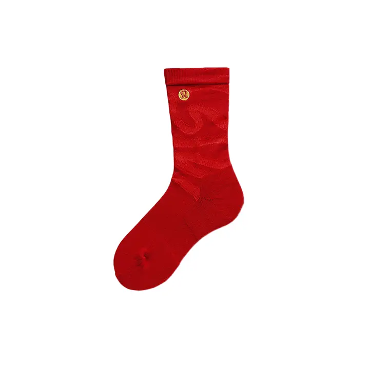 

Lululemon Женские носки Daily Stride Mid-Calf, 1 пара, Deep Red/True Red