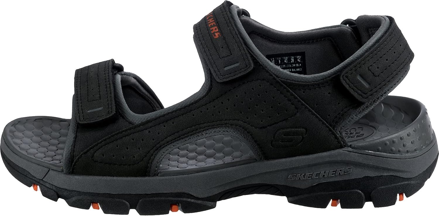 Мужские сандалии Skechers Tresmen-Garo с открытым носком для воды, черный — фото 2