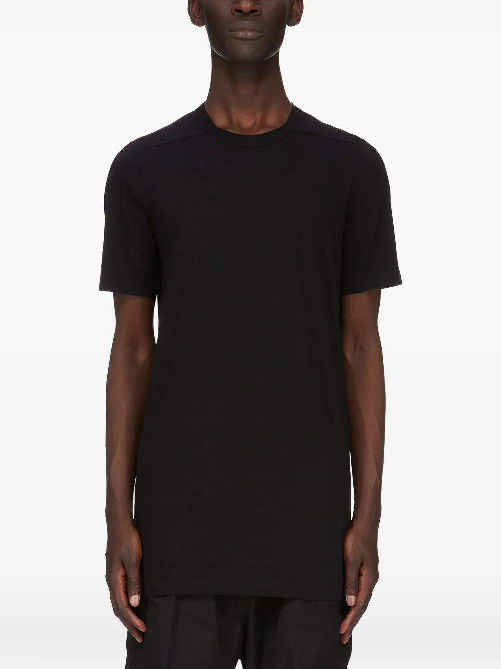 

Хлопковая футболка с короткими рукавами Rick Owens, черный