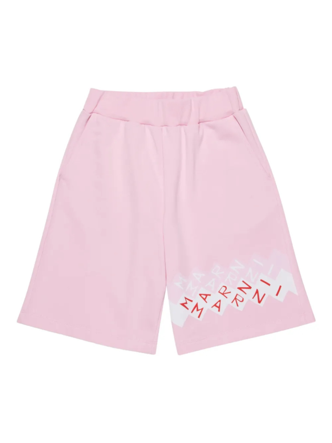 

Спортивные шорты с графическим принтом Marni Kids, розовый