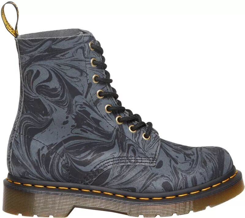 

Dr. Martens Женские мраморные замшевые сапоги Pascal, черный