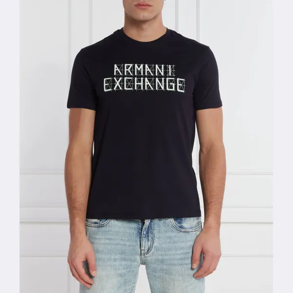 

Футболка стандартного кроя Armani Exchange, синий