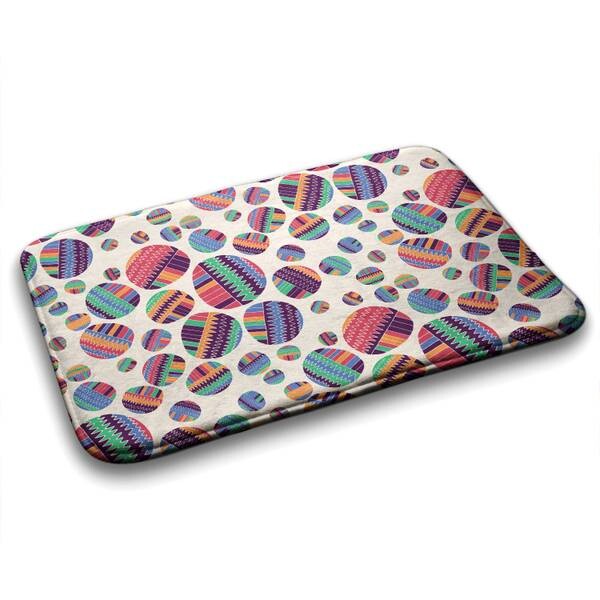 

Коврик для ванной Tulup Bunte Punkte Abstrakt, 75x1x75 см, белый