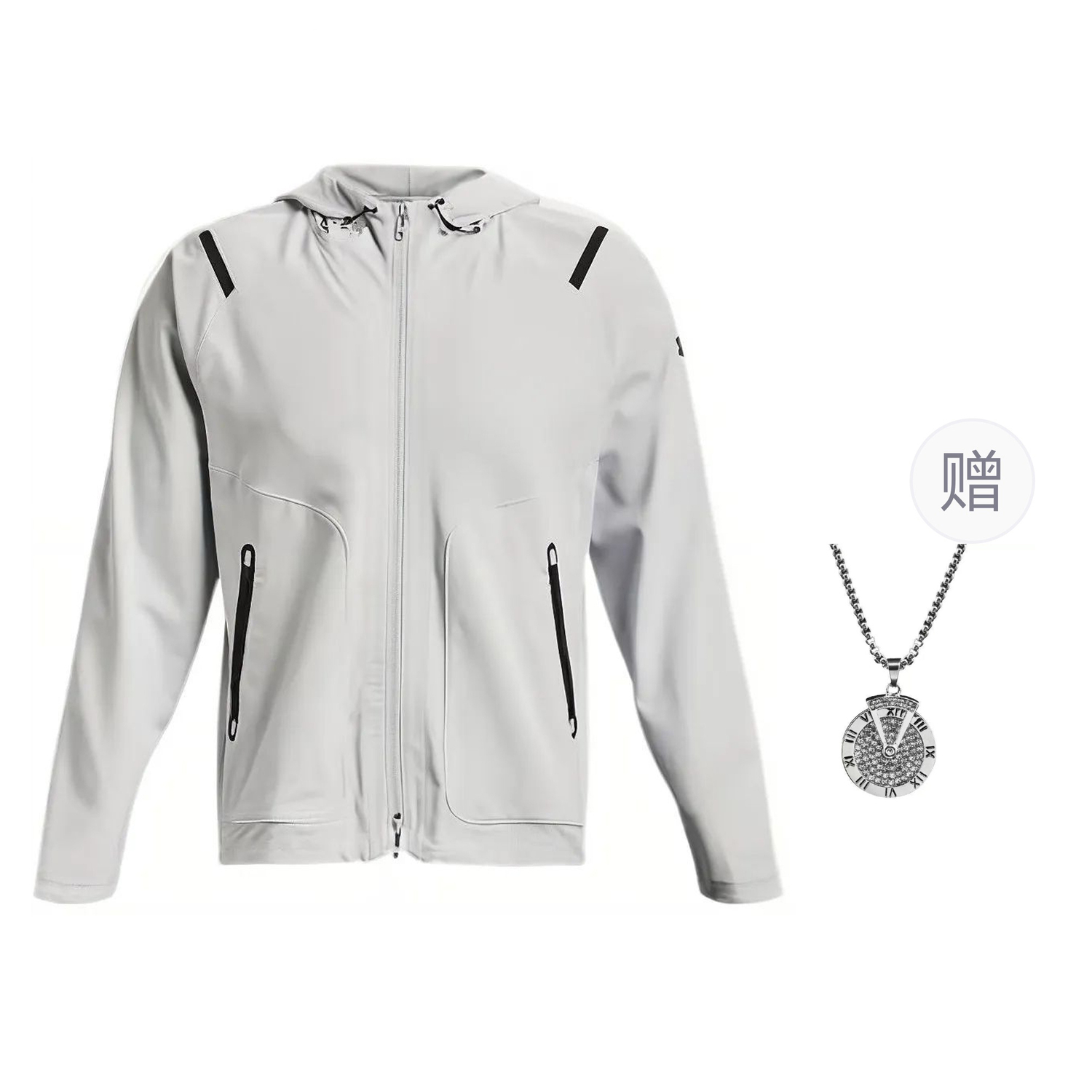 

Куртка мужская серая с колье Under Armour, Серый, Куртка мужская серая с колье Under Armour