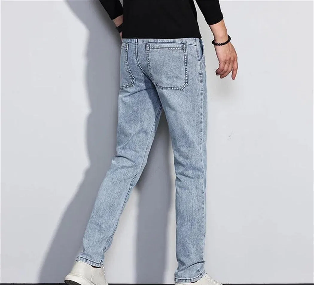 Джинсы, Slim Fit, Серый — фото 3