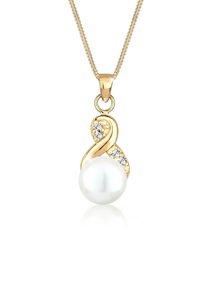 

Elli Колье в виде символа бесконечности из серебра 925 пробы с золотым покрытием