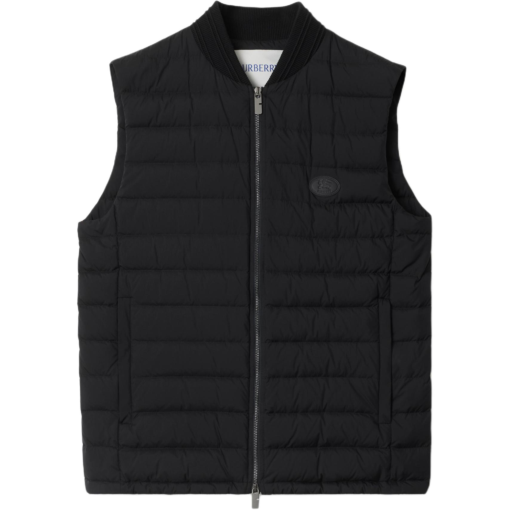 

Burberry Стеганая безрукавка пуховик, Black