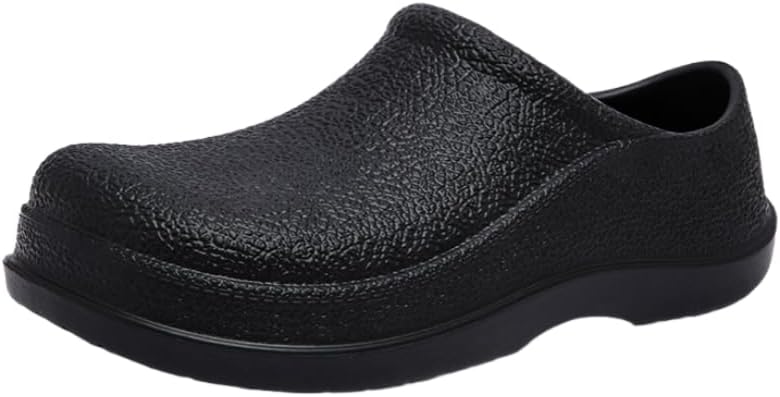 

Мужские всесезонные обувь для шеф-повара: противоскользящие, прочные, модные ботинки для кухни и дождя Hoalox, черный