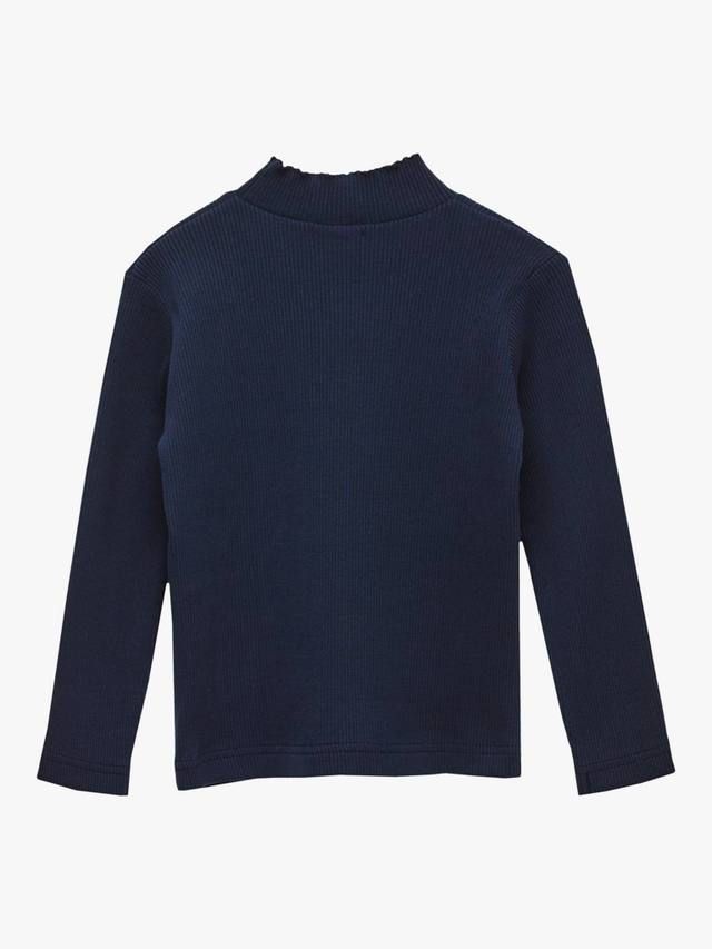 

Детский лонгслив Grace из хлопка Trotters, Navy