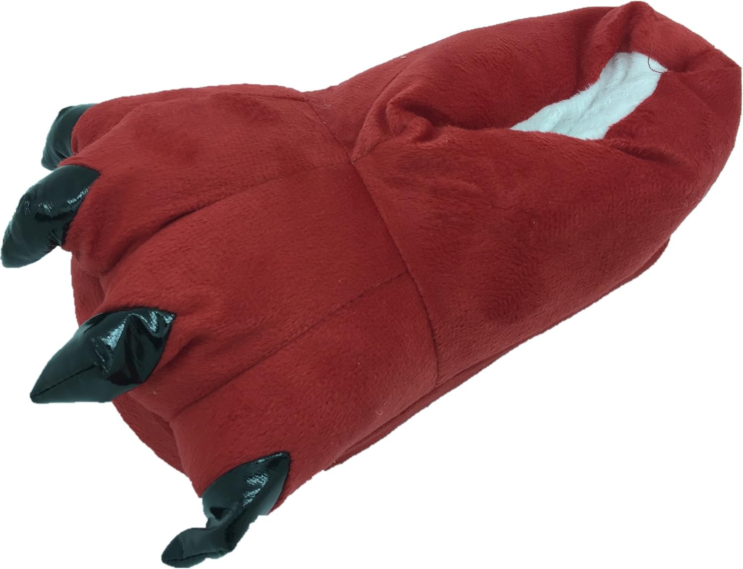 

Мягкие теплые домашние тапочки в виде звериных лапок (костюм) Funcos, красный