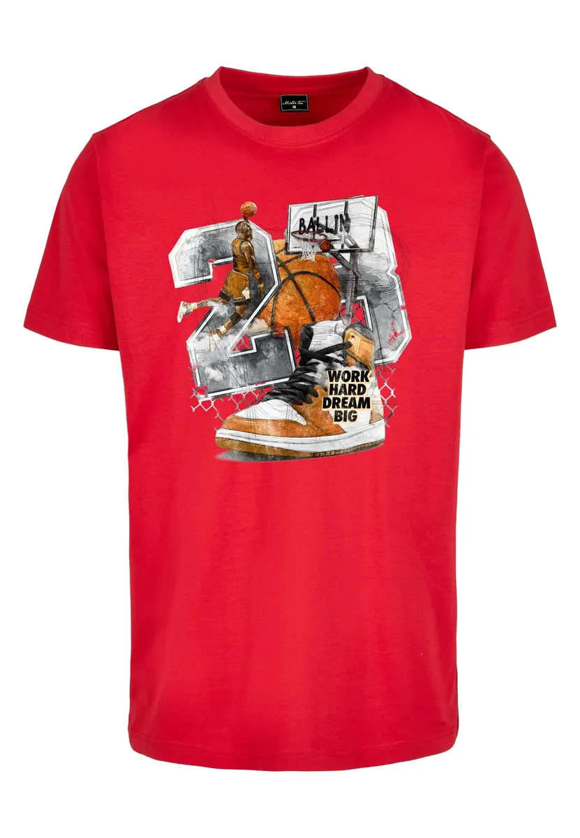 

Рубашка с короткими рукавами Mister Tee "Mister Tee Men's Vintage Ballin Tee" Mistertee, красный