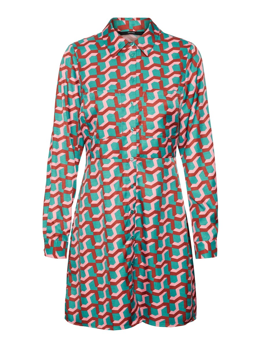 

Платье рубашка VERO MODA Shirt Dress SORA, цвет jade