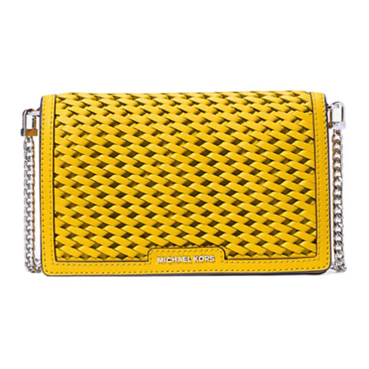 

Сумка через плечо Jet Set из кожи, средний размер, женская, цвета одуванчика MICHAEL KORS