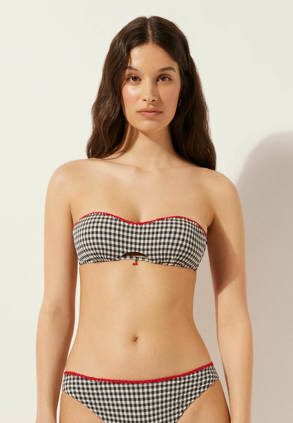 

Верх бикини CHERRY VICHY Calzedonia, черный