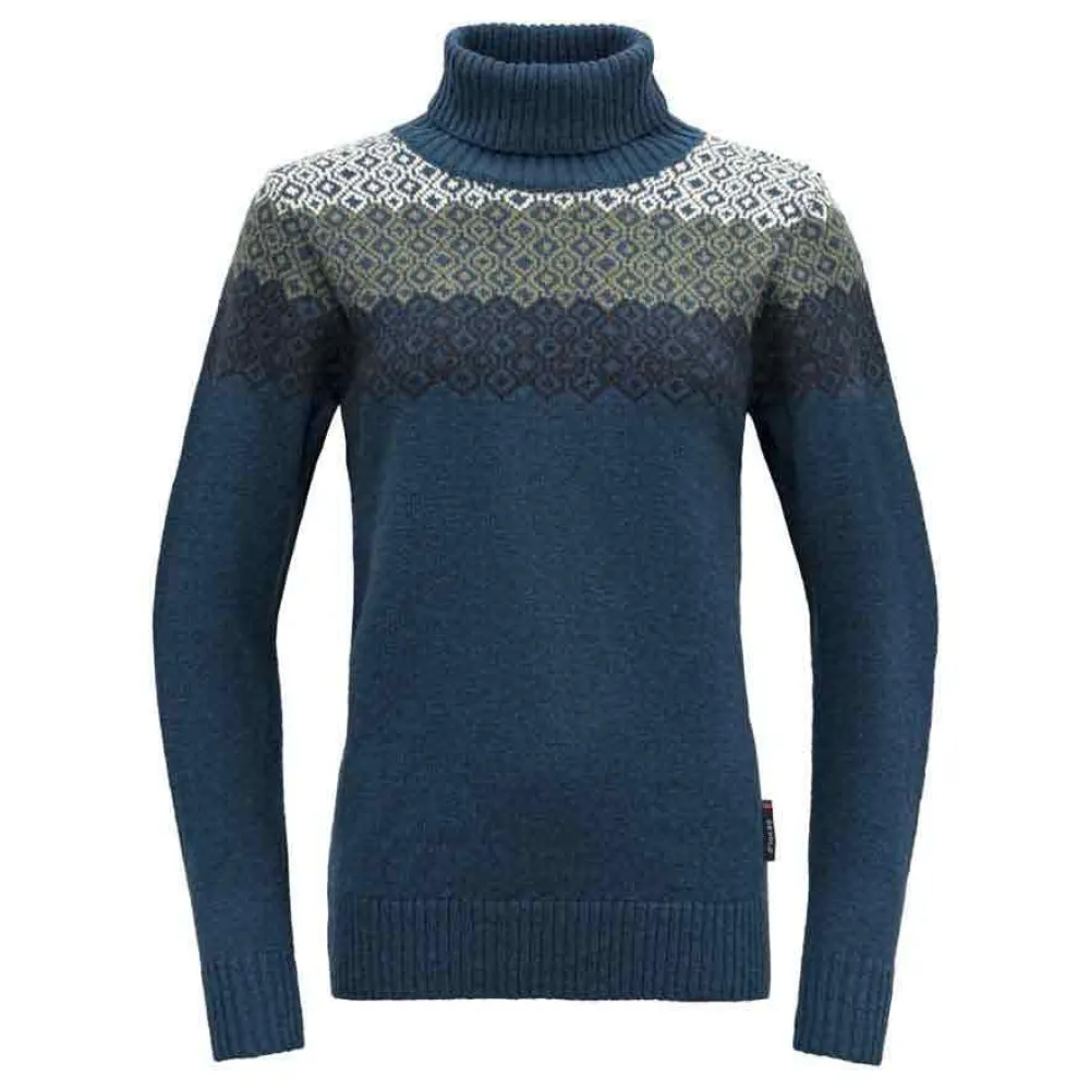 

Свитер DEVOLD OF NORWAY Syvde Wool High Neck, синий