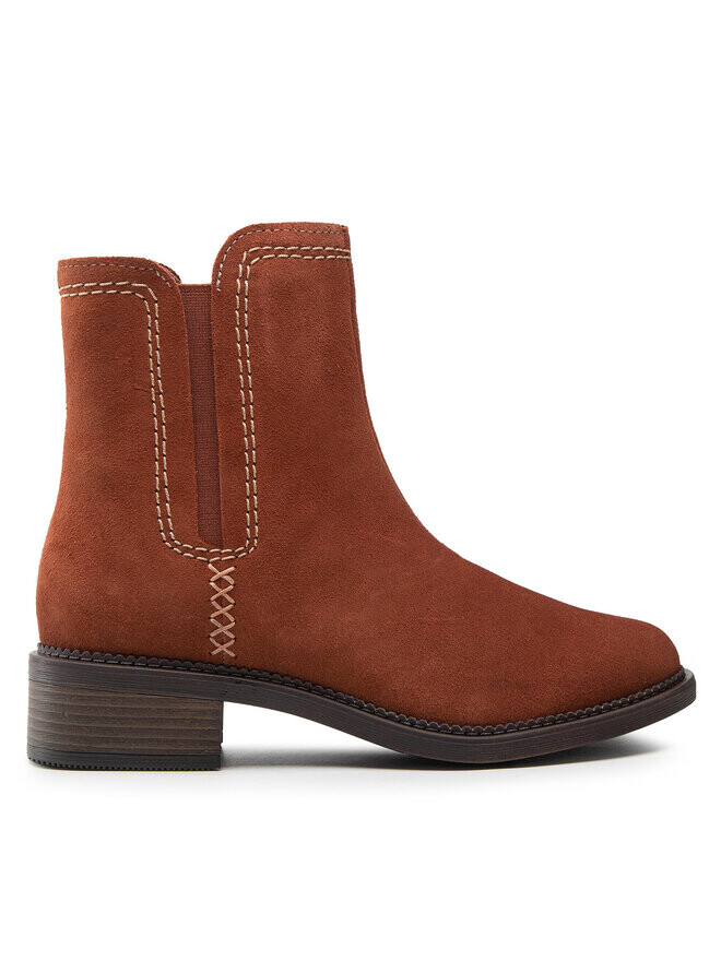 

Ботильоны на блочном каблуке Maye Zip Clarks, коричневый