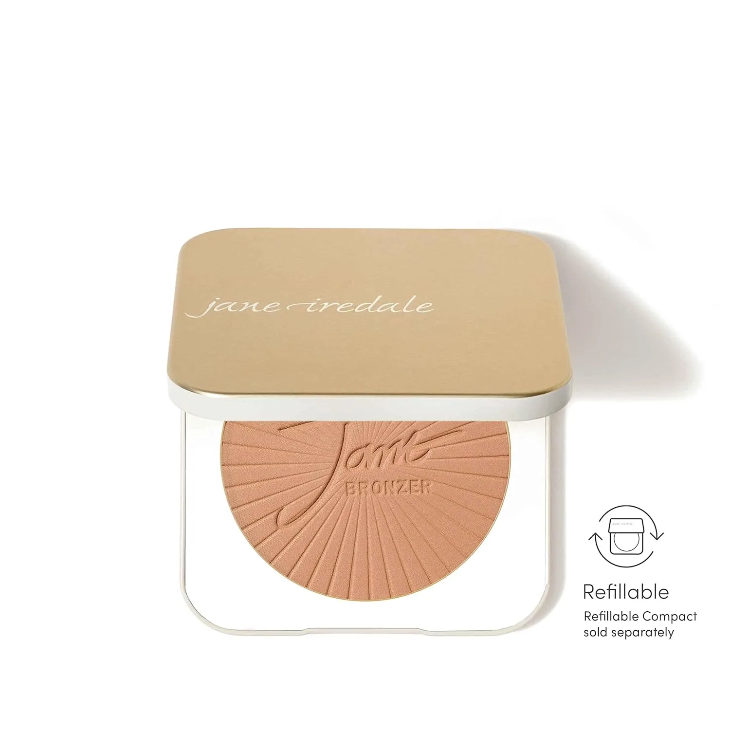 Сменный блок матирующего бронзера Jane Iredale PureBronze Matte Bronzer: бронзирующая пудра с возможностью наслаивания, легкая и дышащая текстура, не тестируется на животных, 3 натуральных оттенка., Light — фото 4