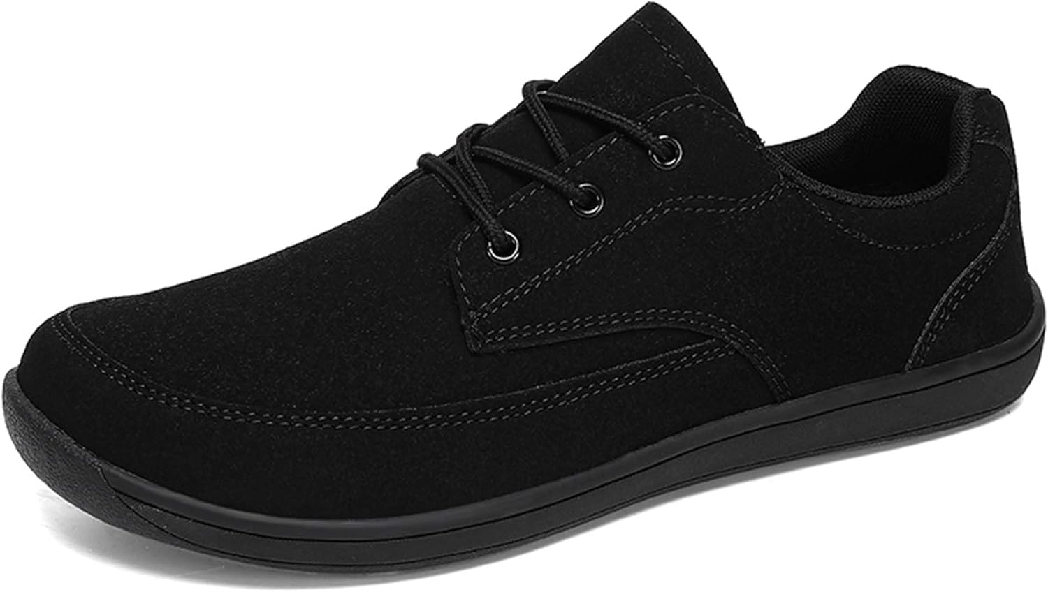 

Мужские минималистичные кроссовки с широким носком, большие размеры, повседневные спортивные, с нулевым перепадом подошвы, ретро, плоские, для прогулок и повседневного ношения, униформа, формальные кроссовки Generic, черный