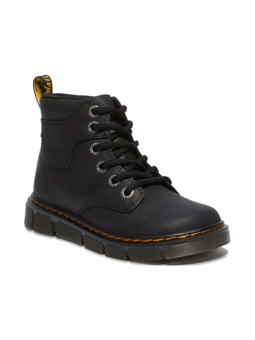 

Ботинки на шнуровке Dr. Martens Kids, черный