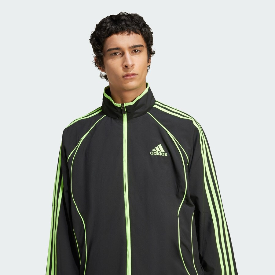 Демисезонная куртка ADIDAS ORIGINALS Teamgeist Adicolor Track, Black — фото 2