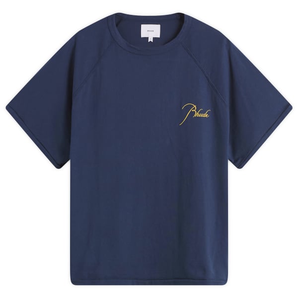 

Футболка реглан Classique Rhude, темно-синий/желтый