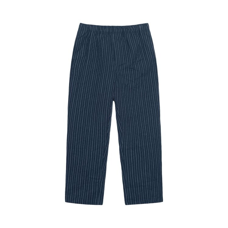 

Брюки Stussy Wrinkled Stripe Beach Pant, темно-синий