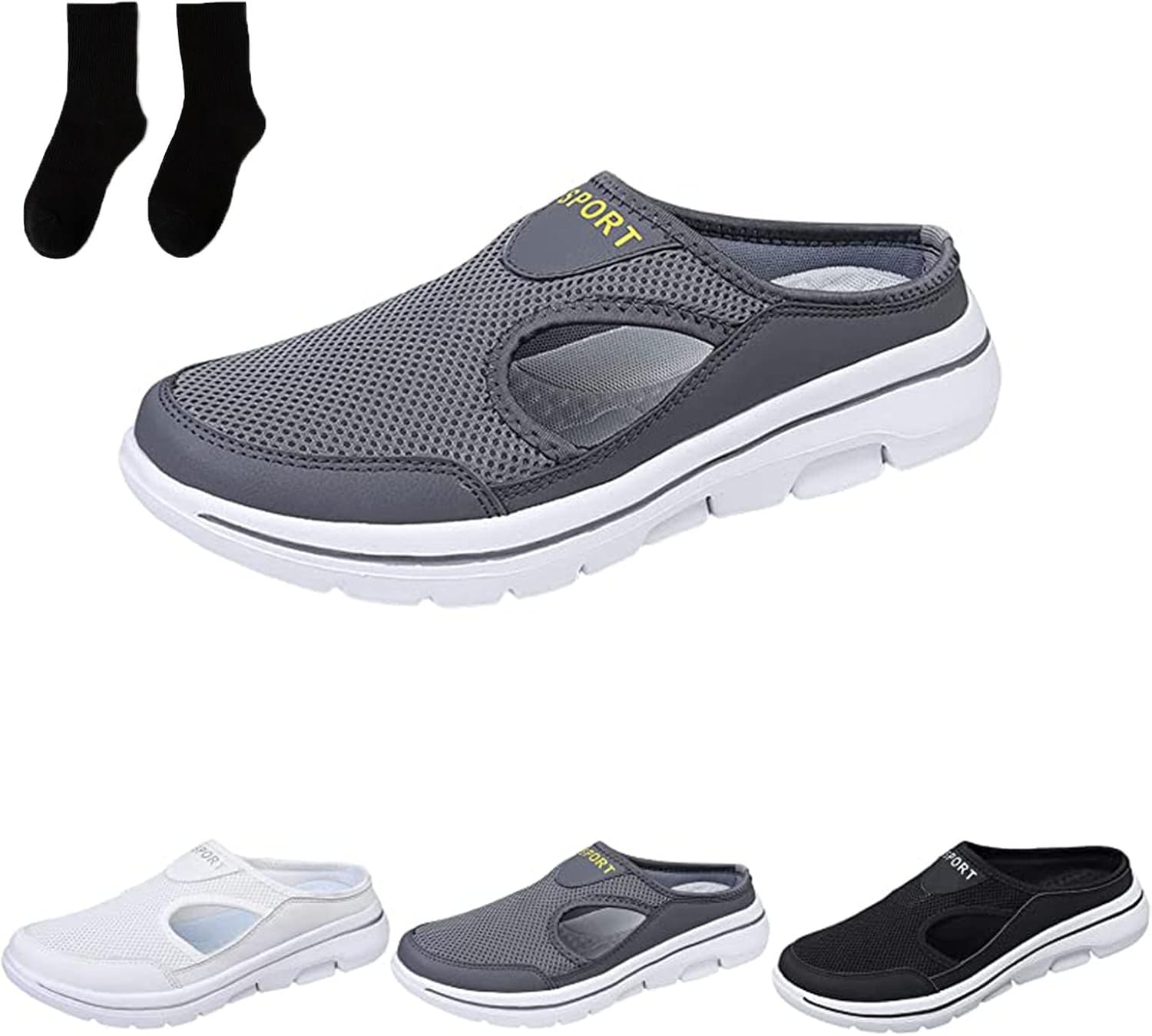 

Сандалии Meaboots - Мужские сандалии Meaboots для комфорта, дышащие, с поддержкой для спорта, ортопедические сандалии Meaboots для мужчин Fusswind, серый