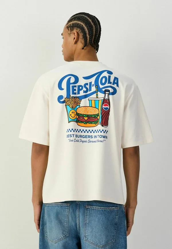 Футболка свободного кроя с принтом pepsi Next, White