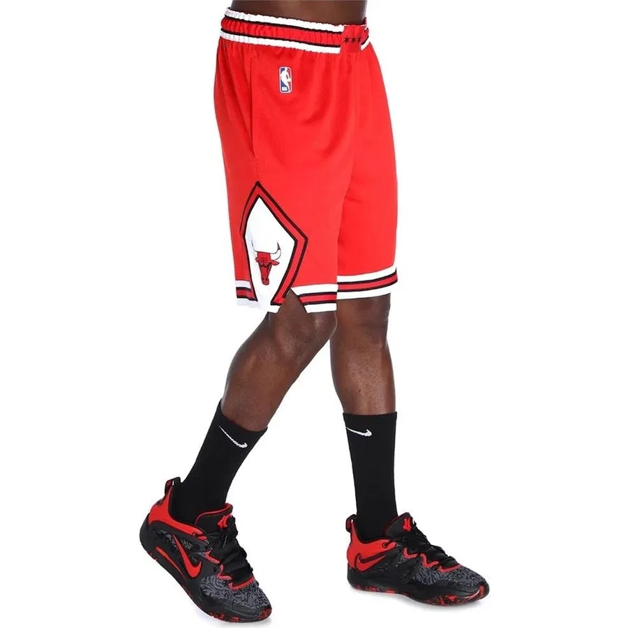 Шорты спортивные с длиной выше колена Chicago Bulls Icon Edition Nike, Красный — фото 3