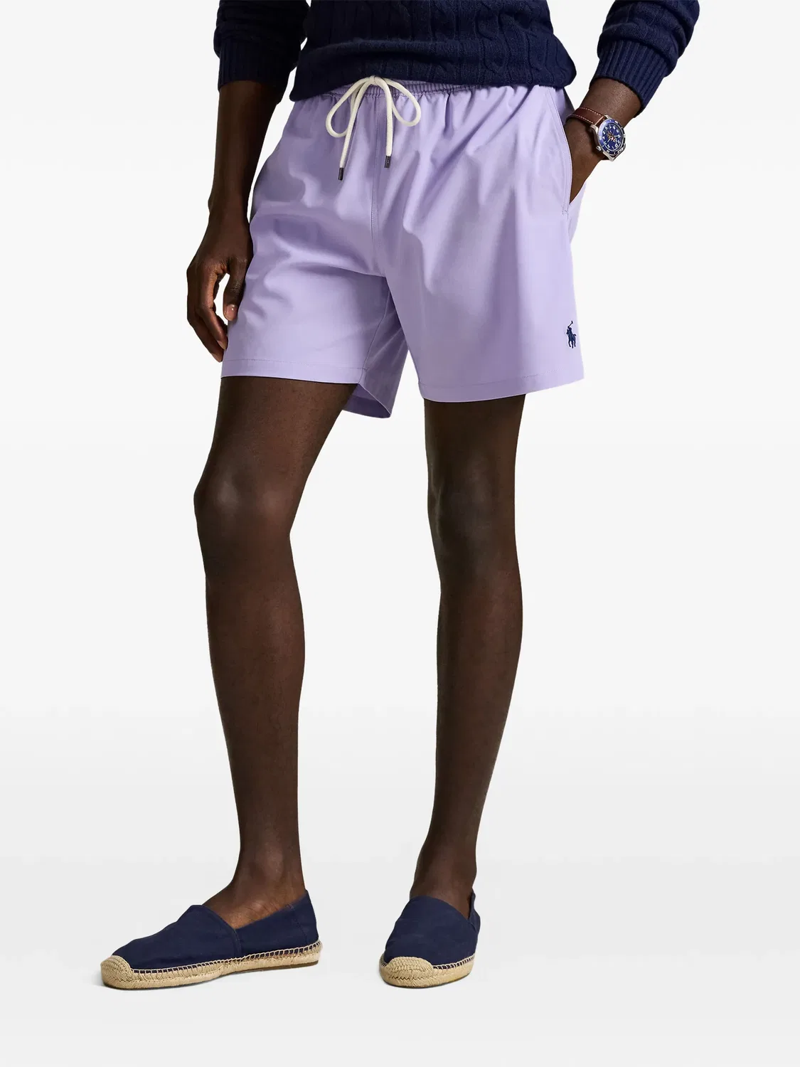 Пляжные шорты на кулиске фиолетовые Polo Ralph Lauren, фиолетовый — фото 3