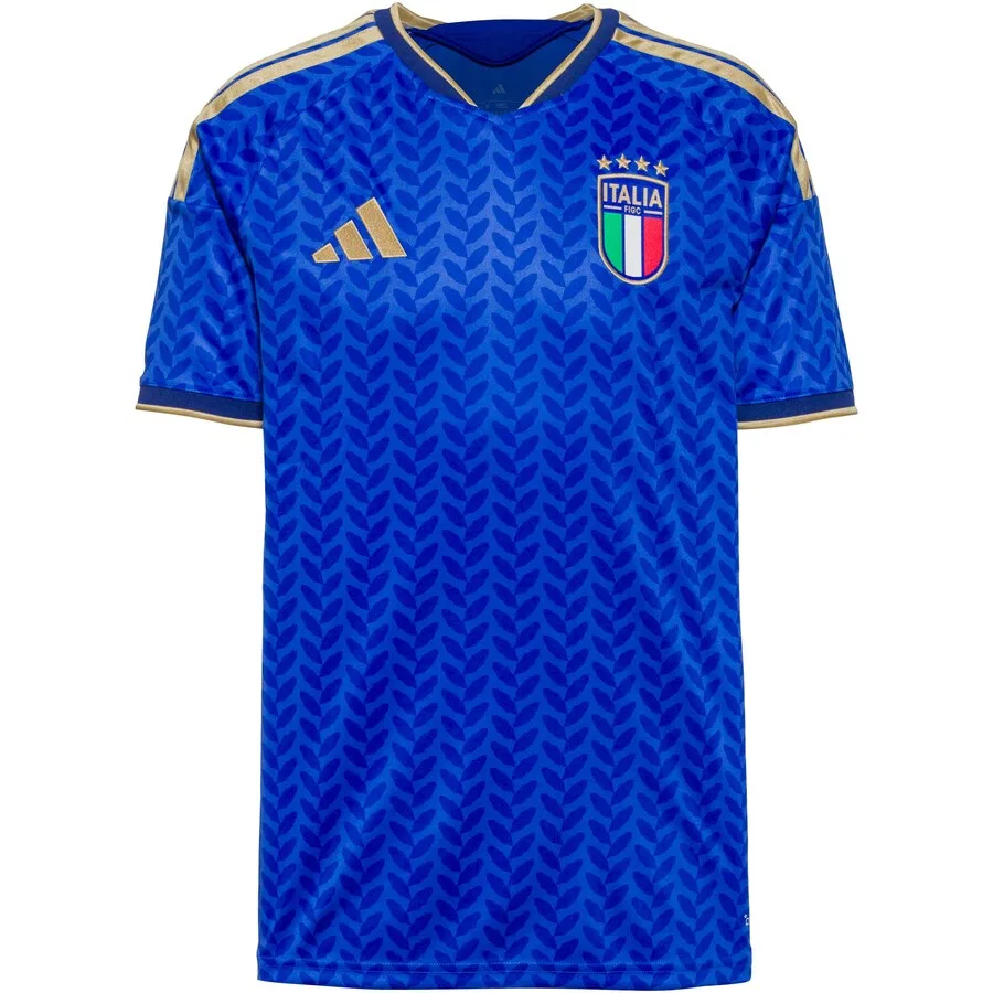 Футболка ADIDAS PERFORMANCE 'Italy 26 Home' синего и лазурного цвета