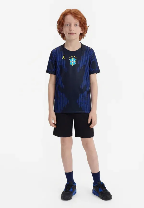 Футбольная джерси с принтом Brasil CBF Away Stadium Jersey, Nike Performance, Old Royal/Black, черный