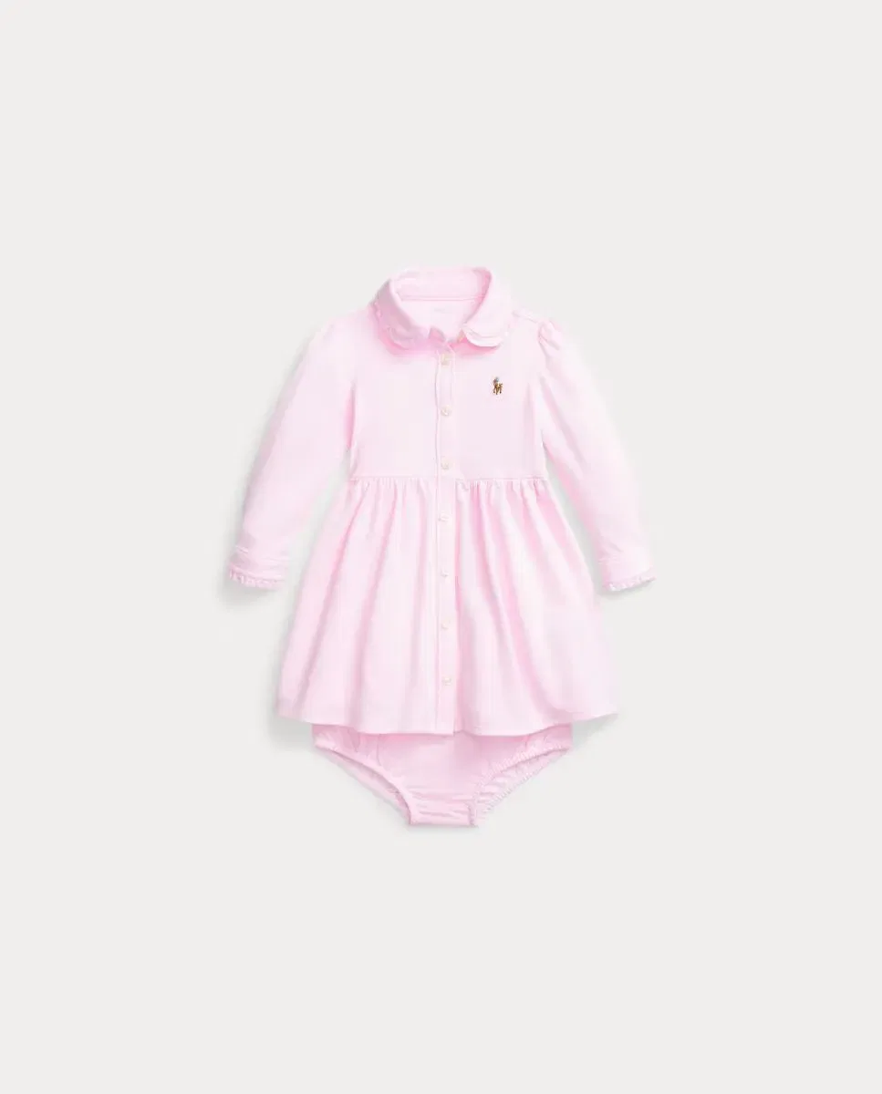 Детское платье для девочек из пике Polo Ralph Lauren, Rosa