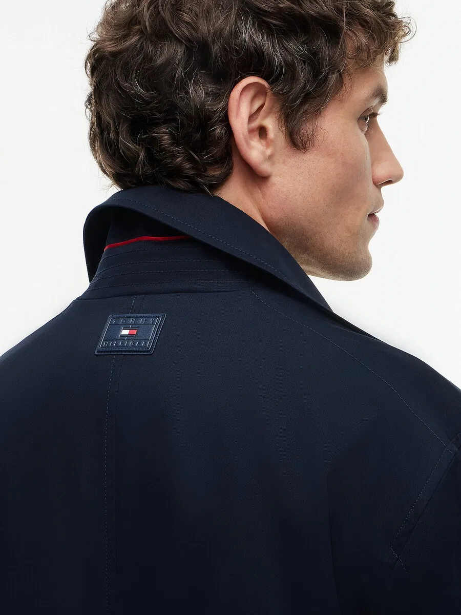 Пальто TOMMY HILFIGER Between-Seasons темно-синего цвета — фото 4