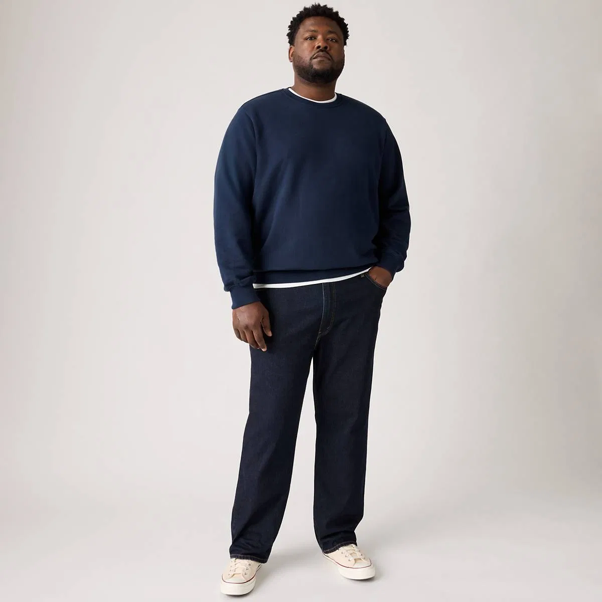 свободных прямых мужских джинсов 559 (большие размеры) Levi's, New Found Rinse - Dark Wash