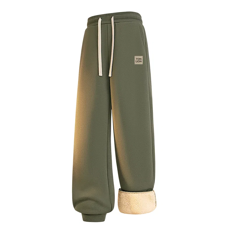Детские утепленные брюки с начесом Tonlion, Цвет heavyweight alpaca gray-green