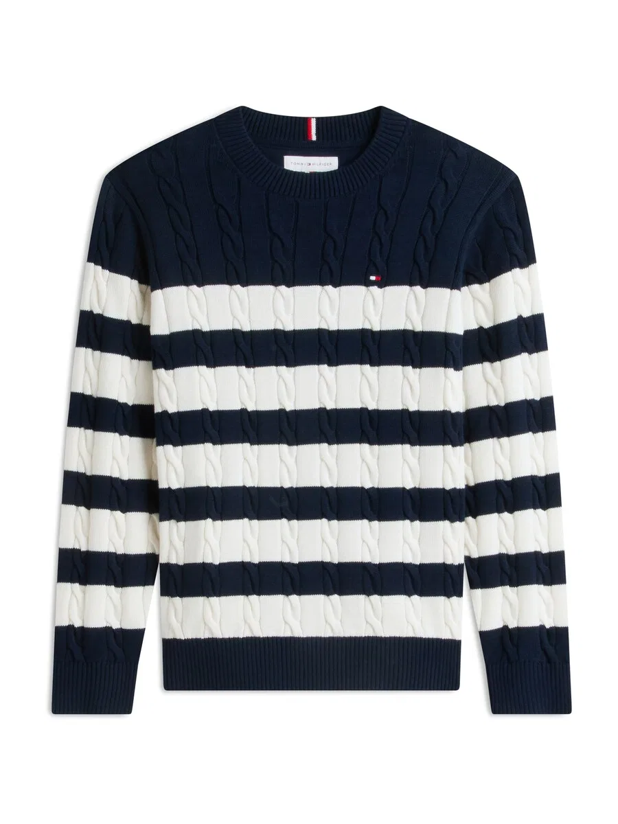 Свитер TOMMY HILFIGER 'Essential' темно-синего цвета