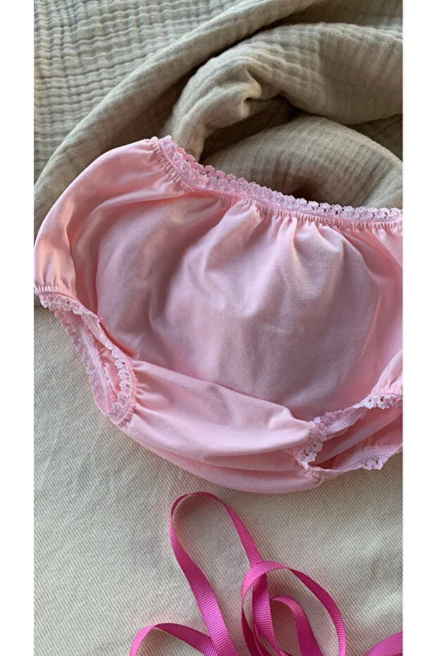 Детские трусики хлопковые Honeybeeatelier, Pink — фото 4