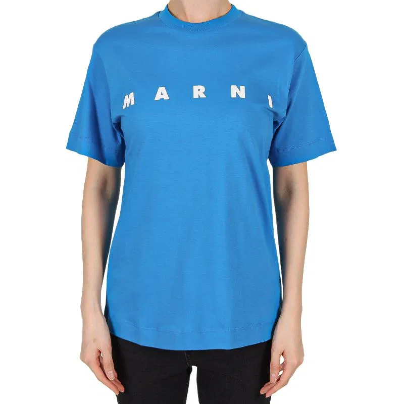 Детская футболка с круглым вырезом MARNI, Синий