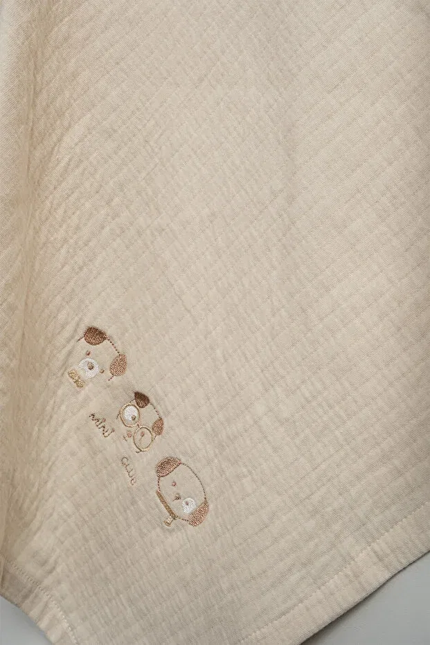 Детский комплект одежды для новорожденных с принтом Bebitof, Beige — фото 2