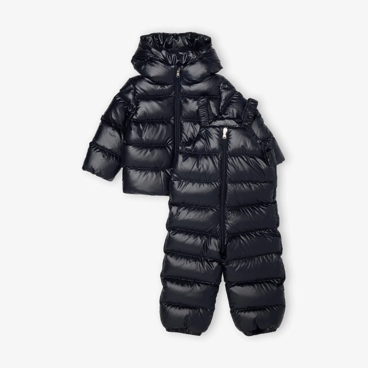 Комплект Deidre: пуховая куртка и комбинезон, размер 6 месяцев - 3 года Moncler, темно-синий