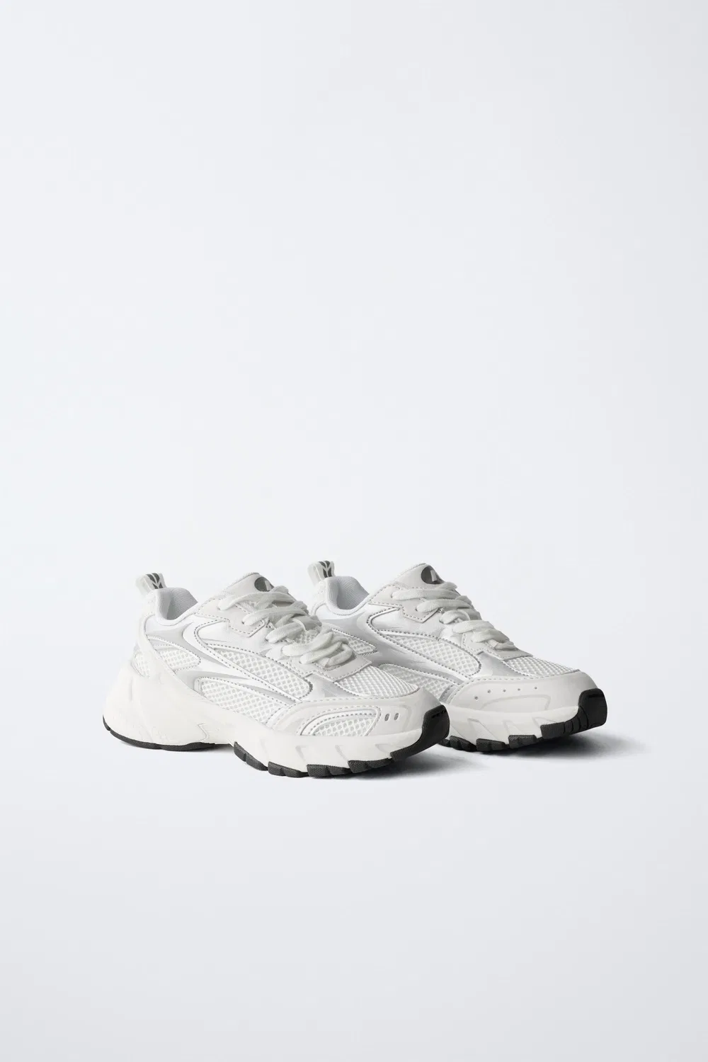 Спортивные сетчатые кроссовки ZARA, White — фото 3