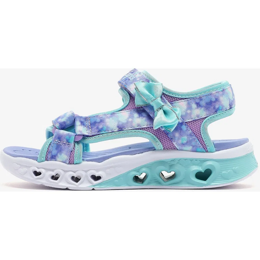 Сандалии с подсветкой Flutter Hearts Sandal-Blurry Love Skechers, Фиолетово-синий